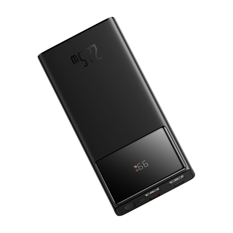 Sạc Dự Phòng Baseus Star-Lord 10000mAh 22.5W | Màn Hình LED, Mỏng Nhẹ, Kèm Cáp Sạc, 3 Cổng Sạc