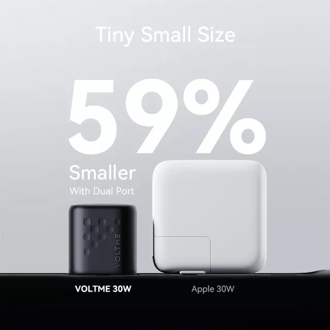 Củ Sạc Nhanh Voltme Revo 30W GaN III | Siêu Nhỏ Gọn, Sạc Nhanh PD