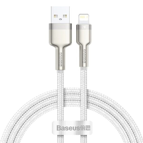 Cáp sạc nhanh, siêu bền Baseus Cafule Metal Series Lightning dùng cho iPhone/ iPad (2.4A, USB A to Lightning Fast charge Cable )