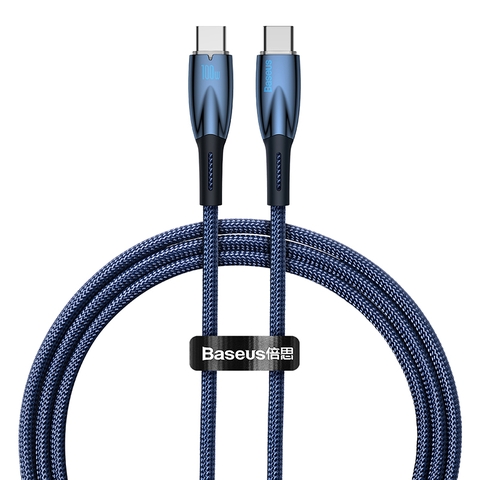 Cáp Sạc Baseus Glimmer Series Fast Charging Data Cable Type-C to Type-C 100W