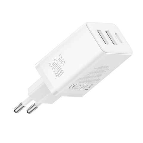 Cốc Sạc Nhanh OS-Baseus Cube Fast Charger 30W (2USB + Type-C)