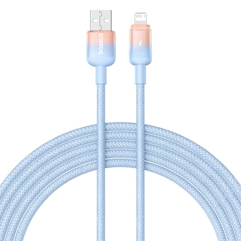 Cáp Sạc Nhanh Baseus Discolor 2.4A USB to Ln | Thiết Kế Chuyển Màu Gradient Độc Đáo