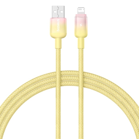 Cáp Sạc Nhanh Baseus Discolor 2.4A USB to Ln | Thiết Kế Chuyển Màu Gradient Độc Đáo