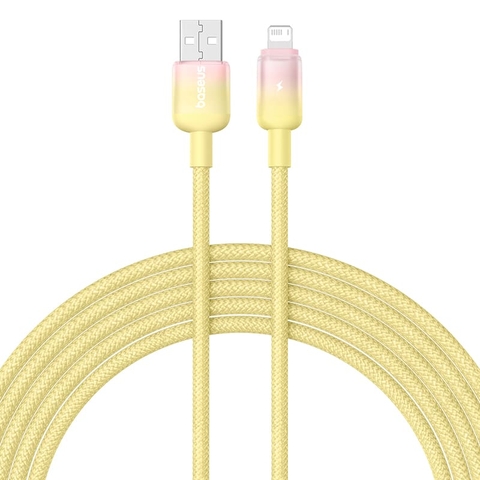 Cáp Sạc Nhanh Baseus Discolor 2.4A USB to Ln | Thiết Kế Chuyển Màu Gradient Độc Đáo