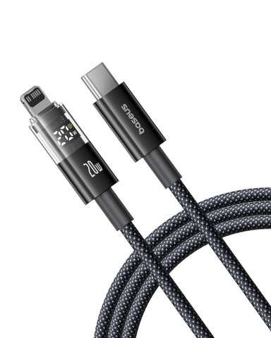 Cáp Sạc Nhanh Baseus Display 2 Fast Charging Data Cable Type-C to iP 20W