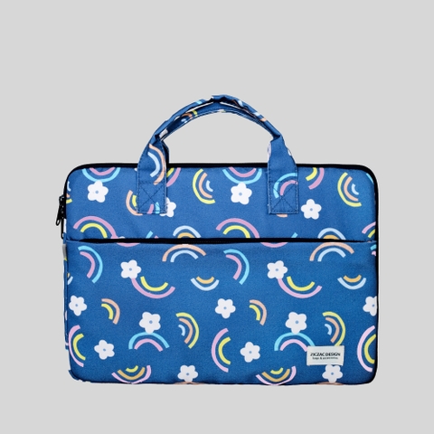 Túi chống sốc laptop có quai xách | Denim Rainbow