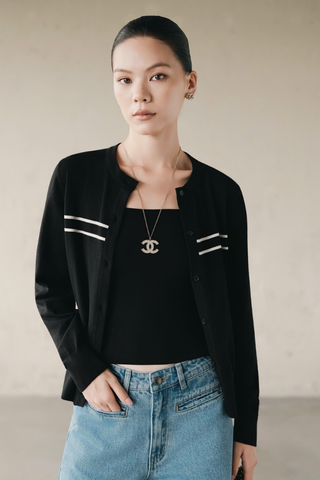 Áo Dệt Kim Sia Cardigan RR25DK51