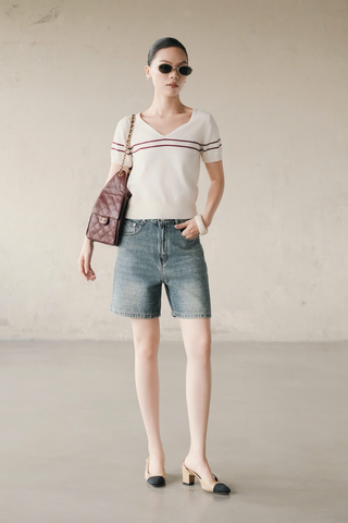 Quần Jeans Nữ Boyfriend Short RR25QJ19