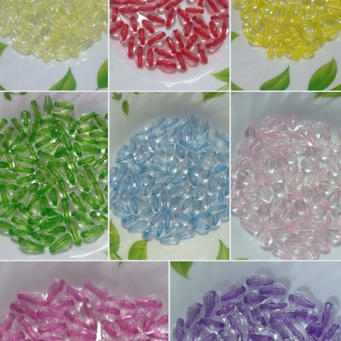 25gam hạt nhựa hình giọt nước có nhân size 8x16mm