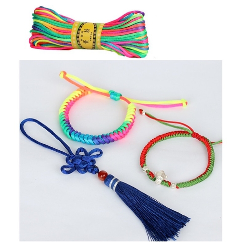 dây tim ngũ sắc đủ size size 1.5-2-2.5mm bóng mềm đan vòng