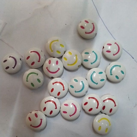 10 viên mặt cười tròn 14mm