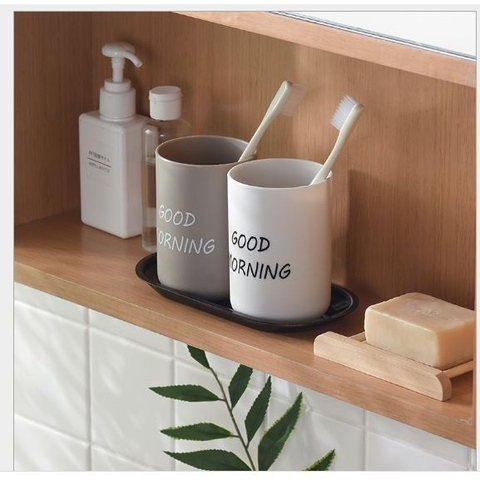 Ly Đánh Răng Nhựa Good Morning - Cốc Nhựa 330ml