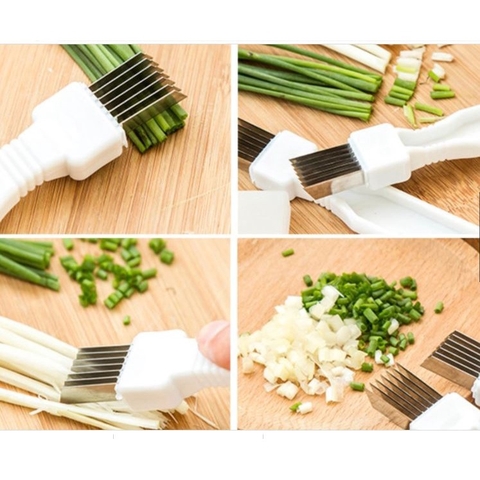 Dao cắt tỉa sợi hành đa năng,Dao chẻ tiện dụng 7 lưỡi cắt chẻ hành hoa, măng, rau muống, dụng cụ thông minh p191-37