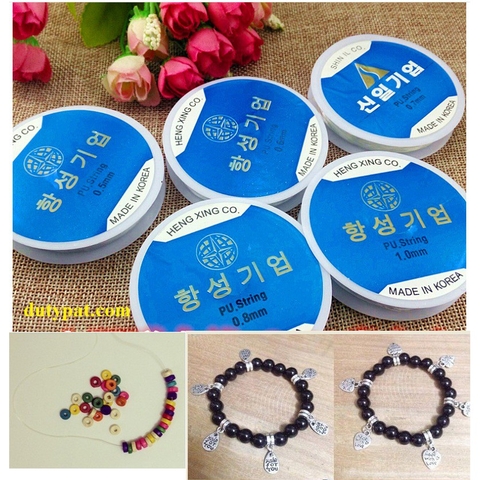 Dây cước thun Hàn Quốc loại tốt xỏ vòng hạt size 0.5-0.6-0.7-0.8 & 1mm