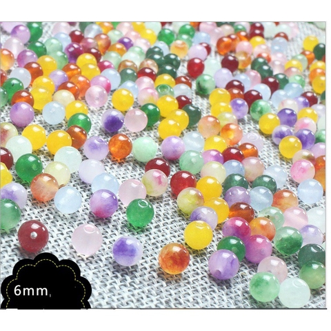 10-20viên đá thiên nhiên 6-8-10mm nhiều màu làm vòng