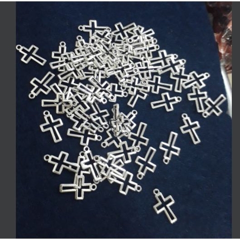 gói 10-50-100 Mặt thánh giá nhỏ làm vòng tay 10x15mm