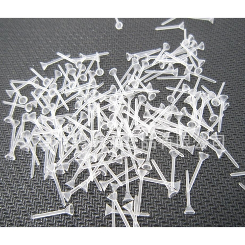 20-100 đế nhựa làm hoa tai dạng phểu size 2-3-4-5mm
