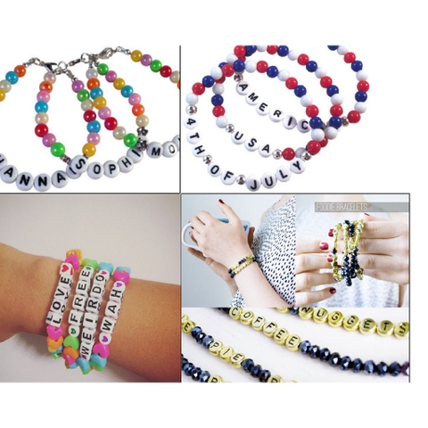 combo 4 món nguyên liệu làm vòng tay handmade