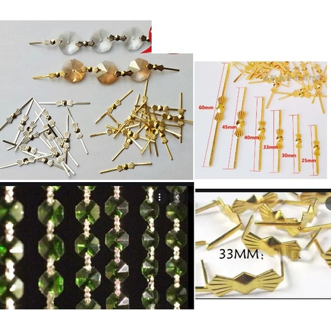 50 kẹp bướm ,khóa bướm ,khóa kết nối, hạt làm rèm hạt, đèn chùm, đèn trang trí