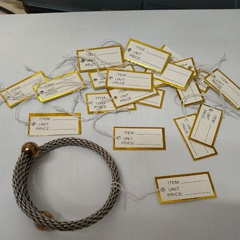 20/50 Tem thẻ ghi giá trang sức , sản phẩm nhỏ-18x36mm