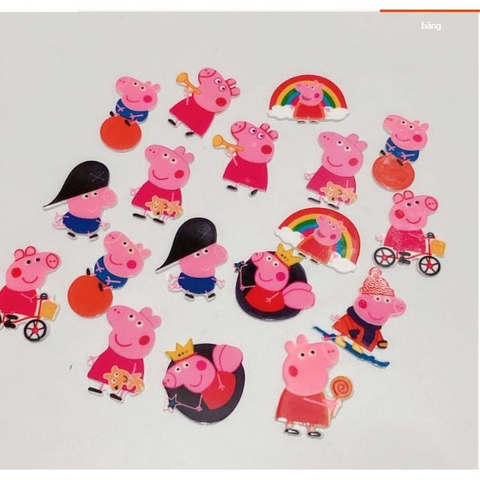 10 Miếng patch nhựa hình heo peppa