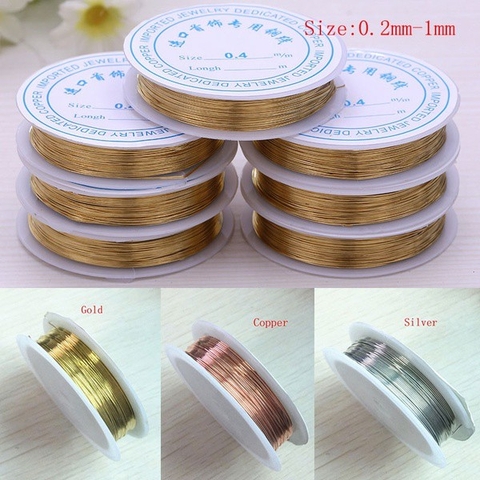 10 cuộn dây đồng đủ size 0.2-1mm làm trang sức, thủ công diy