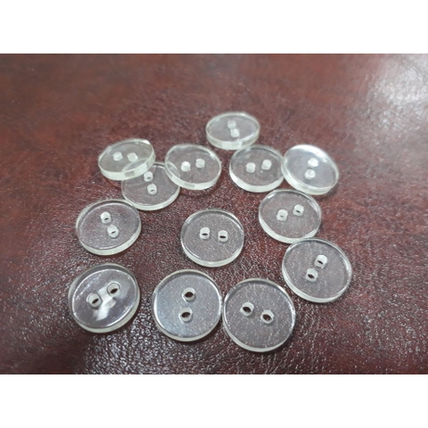 Nút nhựa trong 2 lỗ-500 cái