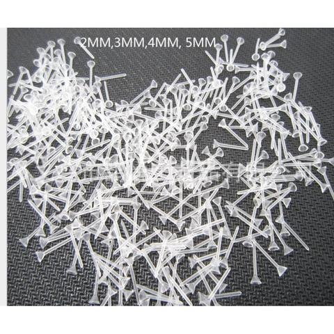 500 ĐẾ LÀM HOA TAI BẰNG NHỰA đủ size 2-3-4-5mm