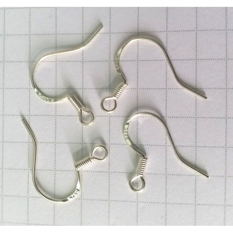 1 đôi móc hoa tai Bạc 925