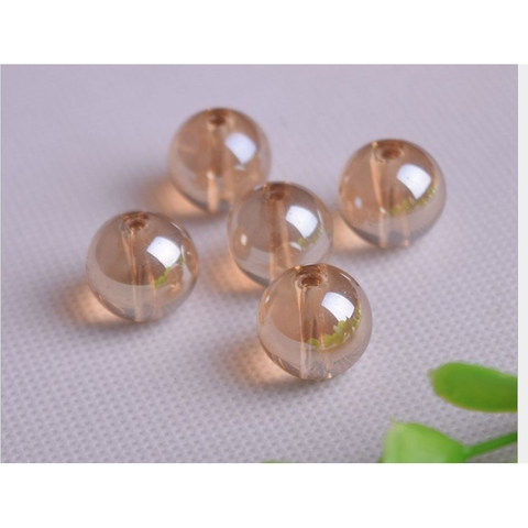 1kg Hạt đá nhân tạo màu vàng trà size 4-6-8-10-12mm