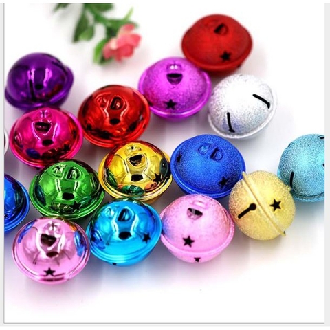 chuông lục lạc to 40mm màu đỏ bóng