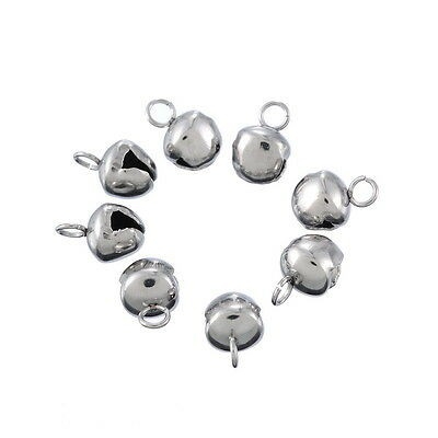 1-2 charm chuông inox không rỉ mix vòng đủ Size 4/5/6/8/10mm