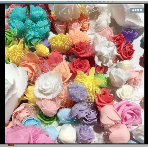 set 10 hỗn hợp nhiều kiểu hoa xốp - Trang Trí Gấu - Phòng - Nhà Cửa