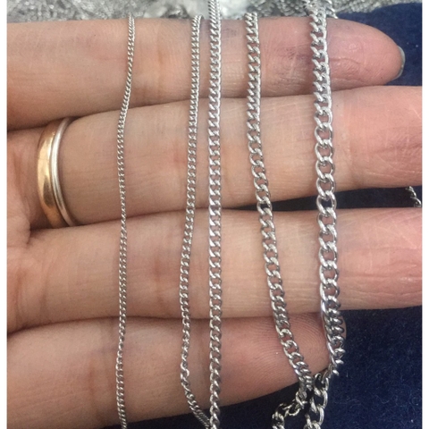 0.5m xích inox nhuyễn không rỉ làm vòng size 0.3-0.4-0.5-0.6-0.8mm