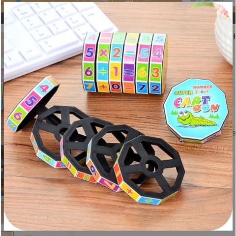 rubic toán học đồ chơi cho bé làm quen với số và các phép tính cơ bản.Vừa học vừa hơi bé nào cũng mê P191-129