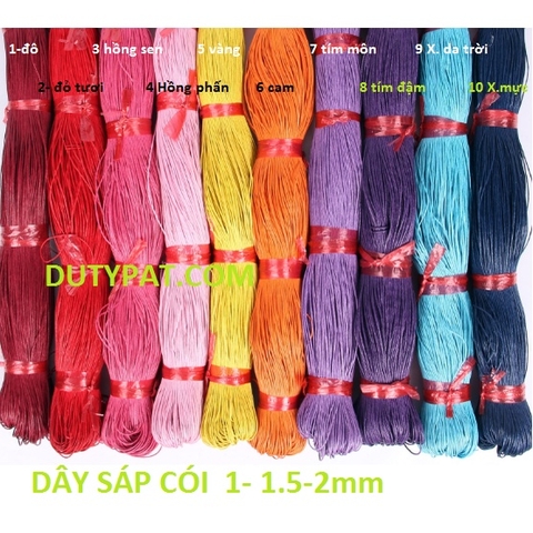 5met Dây sáp cói size 1.5mm /2mm
