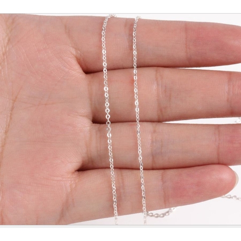 đoạn 10cm xích bạc 925 size 1.2mm