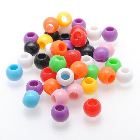 10-50gam hạt nhựa 10mm lỗ lớn 5mm #P117-4