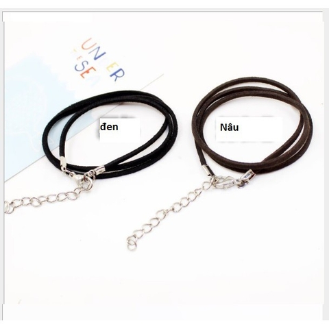 1-5 vòng cổ dây da lộn size2.6mm