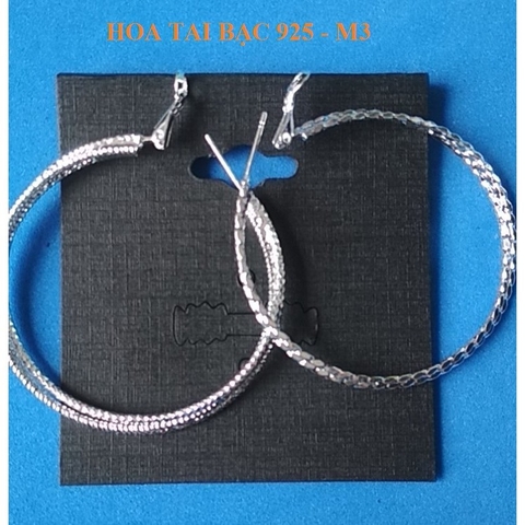 hoa tai bạc 925 sale rẻ -M3
