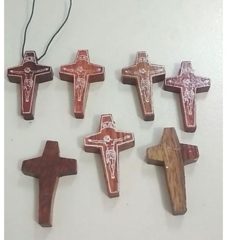 gói 5-10 Mặt thánh giá gỗ 2*3cm