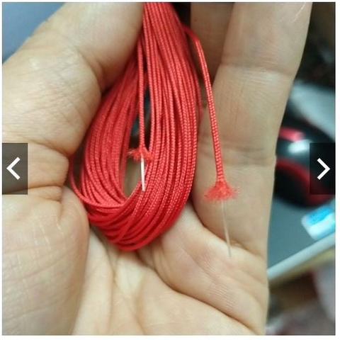 bó 10met dây dù cực mảnh & cứng 0.5- 0,6mm có lõi màu đỏ,trắng -p98