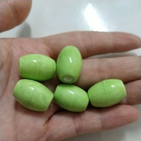 5 hạt lu thống gốm sứ 15x20mm