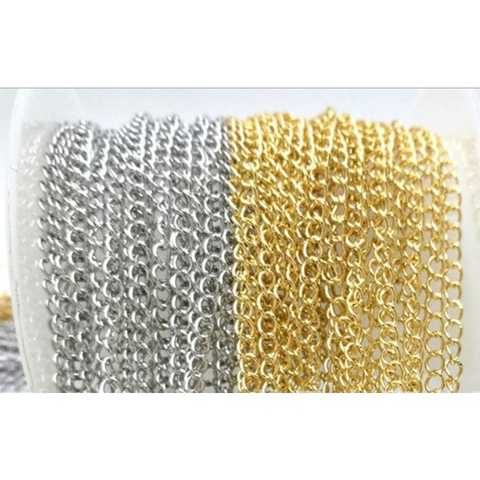 gói 0.5-1-2m xích inox không rỉ gợn sóng làm vòng