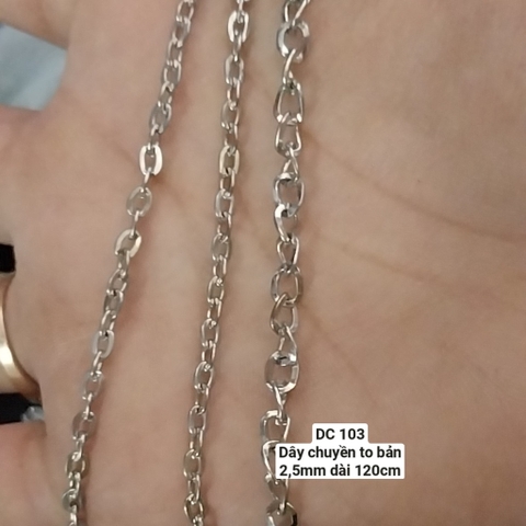 1 sợi dây chuyền xích dài 40cm, 45, 54cm- mã DC103