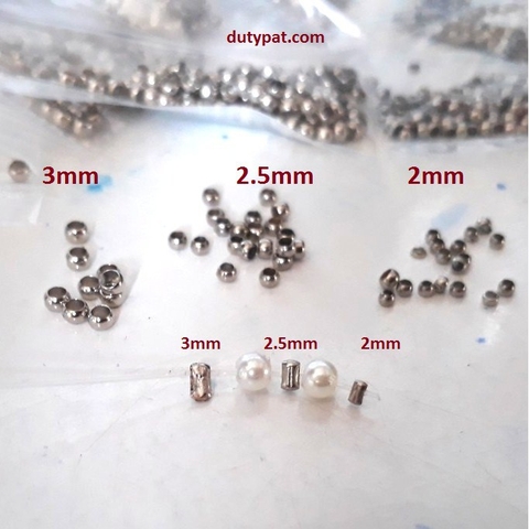 gói 5gam bi kẹp chặn hạt cườm bằng đồng