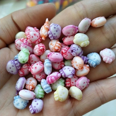 10gam hạt nhựa mèo kitty 8mm