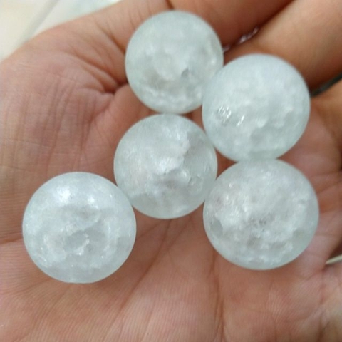 25gram hạt nhựa xanh ngọc vân nứt 20mm