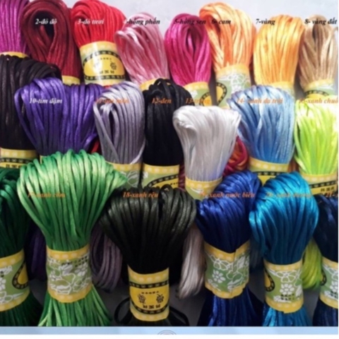 Bó 20m dây tim Đài Loan đủ màu size 2.2mm