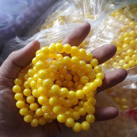 40_160 hạt nhựa 8mm màu vàng ST8-02